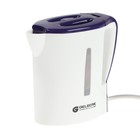 Чайник электрический GELBERK GL-466, пластик, 0.5 л, 500 Вт, бело-фиолетовый - фото 161957