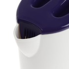 Чайник электрический GELBERK GL-466, пластик, 0.5 л, 500 Вт, бело-фиолетовый - Фото 3