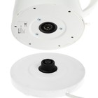 Чайник электрический GELBERK GL-460, пластик, 1.7 л, 2200 Вт, белый - фото 9597328