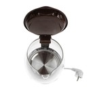 Чайник электрический GELBERK GL-470, стекло, 1.8 л, 2000 Вт, коричневый - фото 51338922 Чайник электрический GELBERK GL-470, стекло, 1.8 л, 2000 Вт, коричневый - фото 51338922