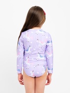 Купальник для девочки раздельный KAFTAN «Единороги», лиловый, рост 122-128 см - Фото 3