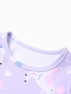 Купальник для девочки раздельный KAFTAN «Единороги», лиловый, рост 122-128 см - Фото 7