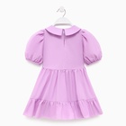 Платье детское с воротником KAFTAN, размер 32 (110-116 см), лиловое - Фото 13