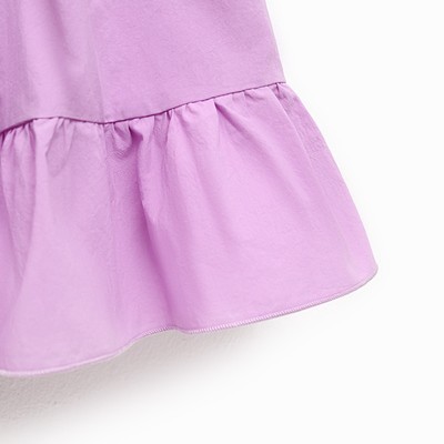 Платье с воротником для девочки KAFTAN: Summer cotton, лиловое, рост 134-140 см