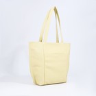 Сумка-шопер "Саломея" на молнии, 2 наружных кармана, цвет жёлтый - фото 22146395