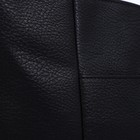 Сумка-шопер "Саломея" на молнии, 2 наружных кармана, цвет чёрный - Фото 4