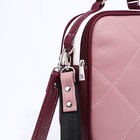 Сумка кросс-боди "Саломея" на молнии, наружный карман, цвет розовый - Фото 4