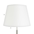Торшер "Курс"  1х40Вт Е27 сатин 41х41х148см - Фото 5