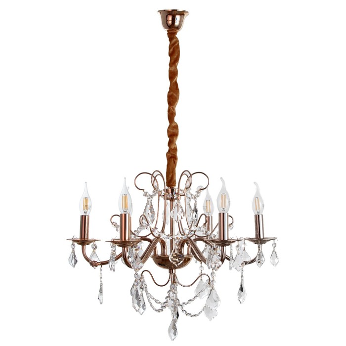 Люстра «Вита» 6×40 Вт Е14 золото 58×58×50(88)см - Фото 1