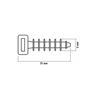 Дюбель ТУНДРА, под хомут-стяжку, нейлоновый, 6×35 мм, 500 шт. - Фото 5