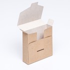 Коробка конверт крафт, 14 х 14 х 4 см - Фото 3