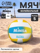 Волейбольный мяч MINSA, машинная сшивка, 18 панелей, р. 5, PVC - Фото 1