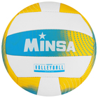 Мяч волейбольный MINSA, PU, машинная сшивка, 18 панелей, р. 5 - фото 8072439