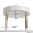 Люстра "Наталья" 2х60Вт Е27 белый/золото 46х25х26см - фото 39075429