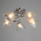 Люстра "Лиза" 5х60Вт Е27 хром 55х55х24см - фото 49315368