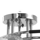 Люстра "Лиза" 5х60Вт Е27 хром 55х55х24см - фото 49315371