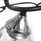 Люстра "Лиза" 2х60Вт Е27 черный/хром 45х18х24см - фото 40549568