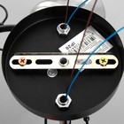 Люстра "Лиза" 2х60Вт Е27 черный/хром 45х18х24см - фото 40549569