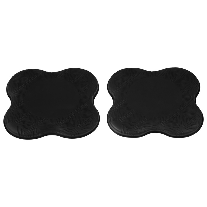 Набор подколенников для йоги и фитнеса Sangh, 19×19 см, 2 шт., цвет чёрный - Фото 1