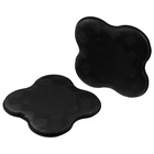 Набор подколенников для йоги и фитнеса Sangh, 19×19 см, 2 шт., цвет чёрный - Фото 4