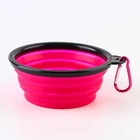Миска силиконовая «Йога», 350 мл, фуксия, 12.8 х 4.5 см - Фото 5
