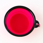 Миска силиконовая «Йога», 350 мл, фуксия, 12.8 х 4.5 см - Фото 6