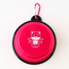 Миска силиконовая «Йога», 350 мл, фуксия, 12.8 х 4.5 см - Фото 7