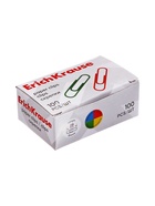 Скрепки канцелярские ErichKrause, 28 мм, 100 шт., цветные с виниловым покрытием, картонная упаковка, МИКС - Фото 10