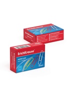 Скрепки канцелярские ErichKrause, 28 мм, 100 шт., цветные с виниловым покрытием, картонная упаковка, МИКС - Фото 3