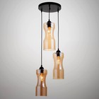 Светильник SVK "Дух" 3х60Вт Е27 черный 33х33х100см - фото 22148475