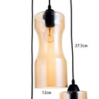 Светильник SVK "Дух" 3х60Вт Е27 черный 33х33х100см - фото 22148477