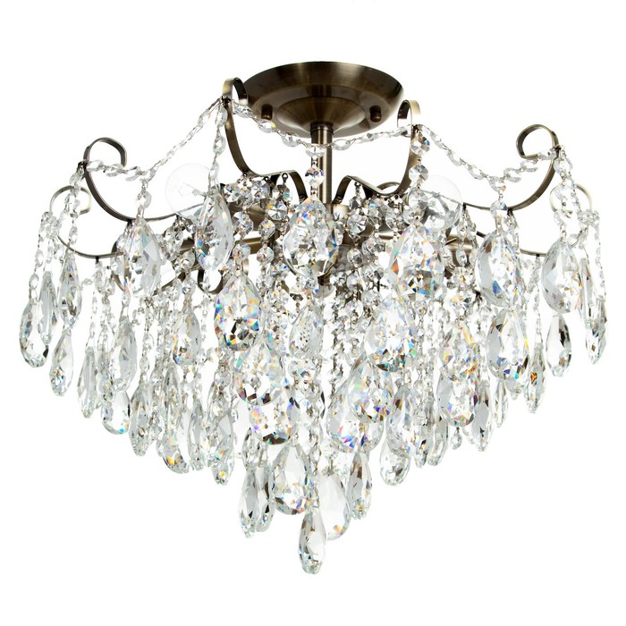 Люстра «Анастасия» 5×60 Вт, Е14, 48×48×40 см, цвет основания бронзовый - Фото 1