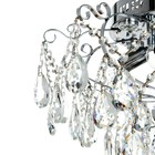Люстра «Мария» 6×60 Вт Е14+18 Вт LED ПДУ хром 49×49×33 см SVK - Фото 4