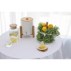 Лимонница BellaTenero, 12.5×9 см, на бамбуковой подставке, фарфор, стекло, белая - Фото 7