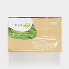 Маслёнка BellaTenero, 300 мл, с ножом для масла, фарфор, белая - Фото 4