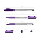 Ручка шариковая Erich Krause U-19, узел 0.6 мм, чернила фиолетовые, резиновый упор, трёхгранная, одноразовая, длина линии письма 1000 метров - Фото 2