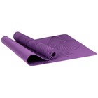 Коврик для йоги Sangh Flowers, 183х61х0,6 см, цвет фиолетовый - Фото 13