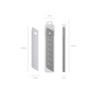 Лезвия для канцелярского ножа ErichKrause, 18 мм, 10 штук, в пластиковом контейнере - Фото 3