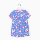 Платье для девочки, цвет голубой/единороги, рост 92см - фото 49434122