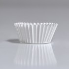 Форма для выпечки кексов бумажная UPAK LAND, 3.5×2 см, одноразовая, белая - Фото 2