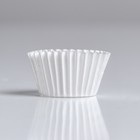 Форма для выпечки тарталеток бумажная UPAK LAND, 3×2.5 см, одноразовая, белая - Фото 2