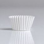 Форма для выпечки кексов бумажная UPAK LAND, 3×2.5 см, одноразовая, белая - Фото 2