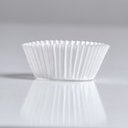 Форма для выпечки кексов бумажная UPAK LAND, 5×3 см, одноразовая, белая - Фото 2