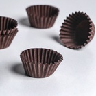 Форма для выпечки и упаковки конфет бумажная, одноразовая, 2.5×1.6 см, коричневая - Фото 2