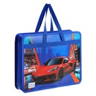 Папка с ручками пластиковая А4, 37×22×5 см «Машина красная», МИКС - Фото 1