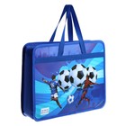 Папка с ручками пластиковая А4, 37×22×5 см «Футбол», МИКС - Фото 1