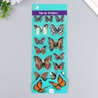 Наклейка пластик 3D "Бабочки" МИКС 15х27 см - Фото 3