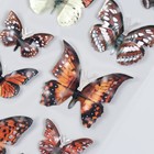 Наклейка пластик 3D "Бабочки" МИКС 15х27 см - Фото 5