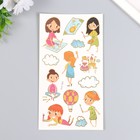 Наклейка пластик с блёстками "Малышки и принцессы" МИКС 11х25 см - Фото 4