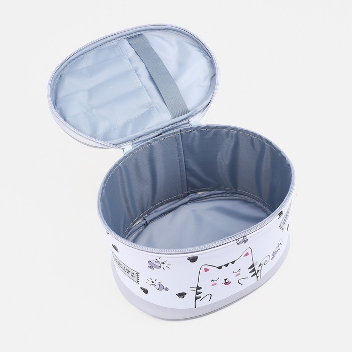 Набор косметичек 2 в 1 на молнии, цвет серый 34447